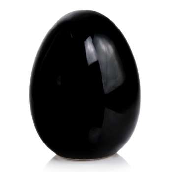 Figurka ceramiczna jajko EASTER 5 h6 - Czarne