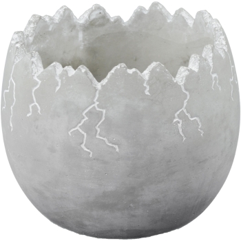 Doniczka ceramiczna jajko EASTER 13 h12 - Szara