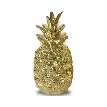 Figurka ceramiczna Ananas GOLD 11 h24 -  Złota