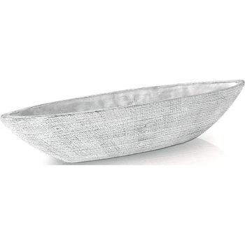 Doniczka łódka ceramiczna ETNO 78x15 h12 - Szara