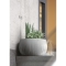 Doniczka Beton Bowl DKB370 37 h22 - Czarny beton