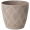 Doniczka FLOW Petit ECO Recycled z podst 13 h12 - Taupe